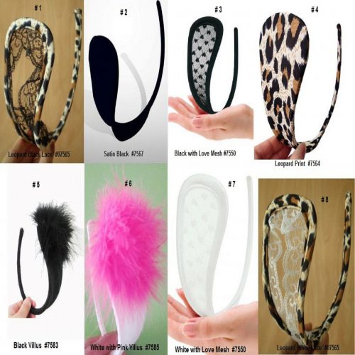 C-STRING Adult Lingerie Novelty - Lace, Leopard, Black, Black Villus, White, White Pink Villus