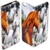 Horse Theme Print Flip Case Mobile Phone Cover