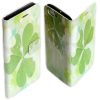 Shamrock Clover Theme Print Wallet Flip Case Mobile Phone Cover