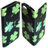 Shamrock Clover Theme Print Wallet Flip Case Mobile Phone Cover