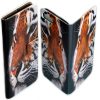 Tiger Print Theme Flip Wallet Case Mobile Phone Cover