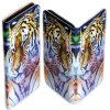 Tiger Print Theme Flip Wallet Case Mobile Phone Cover