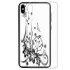 Butterfly Print Theme Tempered Glass Back Case Phone Cover