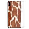 Giraffe Fur Print Tempered Glass Back Case Phone Cover