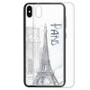 Paris Eiffel Tower Print Theme Back Case Mobile Phone Cover