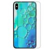Water Bubble Print Pattern Tempered Glass Back Case Mobile Phone Cover