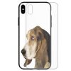 Dog Theme Print Tempered Glass Phone Case