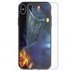 Police Box Theme Print Tempered Glass Back Case Phone Cover