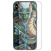 Dragon Theme Print Tempered Glass Phone Case