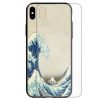Japan Theme Tempered Glass Back Case Mobile Phone Cover