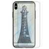 Lighthouse Tower Tempered Glass Back Case Mobile Phone Cover