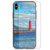 Lighthouse Tower Tempered Glass Back Case Mobile Phone Cover