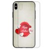 Mother's Day Theme Printed Tempered Glass Back Case Mobile Phone Cover