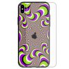 Optical Illusion Theme Printed Back Case Tempered Glass Mobile Phone Cover