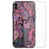 Paisley Print Pattern Tempered Glass Mobile Phone Case