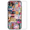 1970s Retro Vintage Theme Print Tempered Glass Back Case Mobile Phone Cover