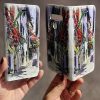 Flip Wallet Mobile Phone Cover featuring Riva del Garda Italy Streetscape Illustration