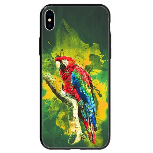 Brazilian Scarlet Macaw Parrot Bird Theme Print Back Case Mobile Phone Cover