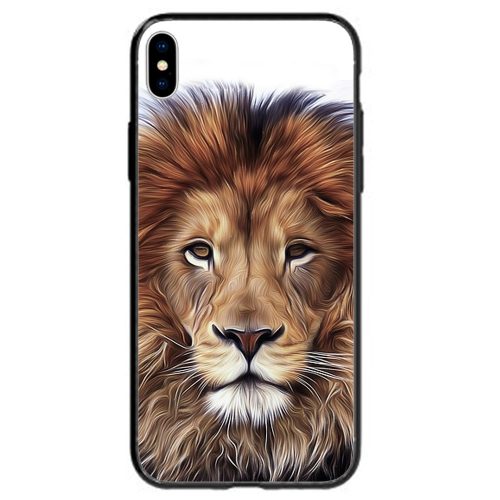 Lion Male Sketch Portrait Theme Print Back Case Mobile Phone Cover