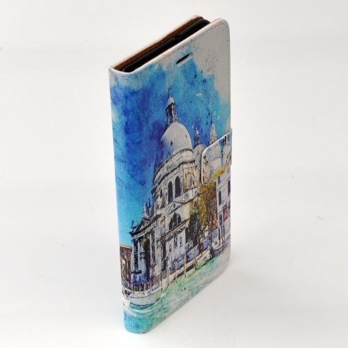 Venice Italy Santa Maria Della Salute Theme Print Flip Wallet Mobile Phone Cover